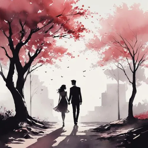 couple silhouette,vintage couple silhouette,silhouette art,sakura background,japanese sakura background,autumn background,love background,watercolor background,valentines day background,chidori is the cherry blossoms,two people,autumn walk,ballroom dance silhouette,dance silhouette,japanese floral background,creative background,the cherry blossoms, silhouette,art silhouette,silhouettes,Conceptual Art,Fantasy,Fantasy 06