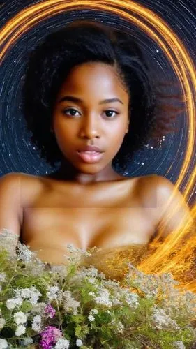 afrofuturism,monifa,divine healing energy,oshun,african american woman,nzinga