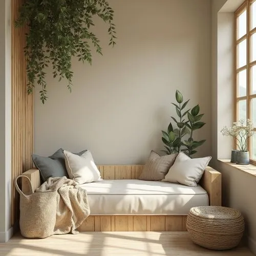 bamboo curtain,bedroom,daybed,guest room,daybeds,modern decor,bedroom window,bedrooms,bamboo plants,furnishing,soft furniture,sleeping room,headboards,japanese-style room,modern room,headboard,houseplant,linen,house plants,children's bedroom,Photography,General,Realistic