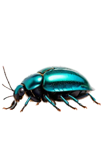 Insect, beetle, shiny exoskeleton, metallic blue-green carapace, delicate wings, compound eyes, antennae, slender legs, tiny claws, realistic texture, detailed hairs, morning dew, soft natural lightin