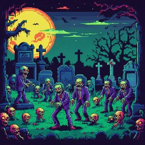 days of the dead,gravediggers,retro halloween,graveyard,halloween wallpaper,graveyards,Unique,Pixel,Pixel 04