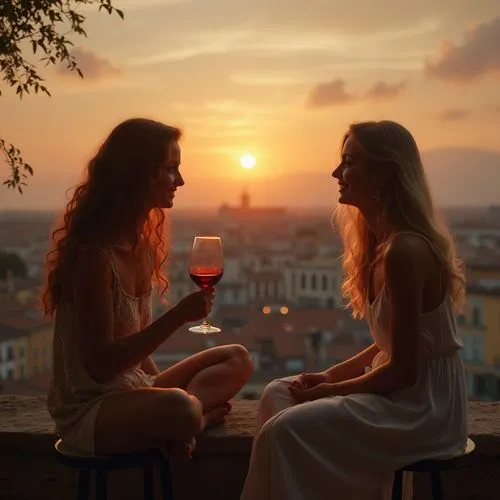 romantic scene,a glass of wine,romantic night,terrazza,lambrusco,aperitif,Photography,General,Natural