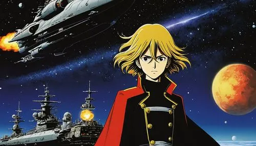 harlock,athrun,escaflowne,gunbuster,zeon,emperor of space,trigun,lodoss,tomino,modred,alteon,mazinkaiser,ideon,treize,banagher,robotech,zentradi,aquarion,raistlin,grendizer,Illustration,Japanese style,Japanese Style 05