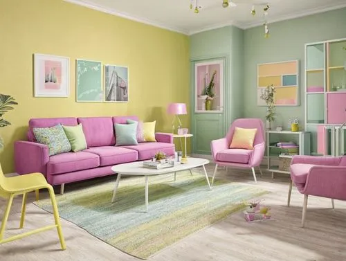 pastel colors,sofa set,livingroom,pastels,interior decoration,sitting room,interior design,kids room,living room,modern decor,trend color,contemporary decor,wall,modern room,interior decor,great room,