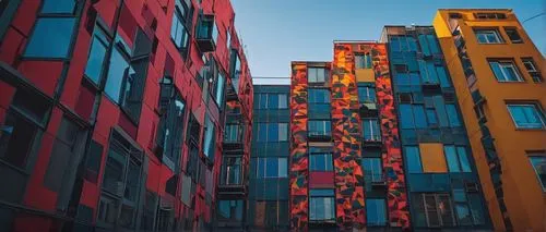 aarhus,colorful facade,colorful city,mvrdv,dusseldorf,hafencity,duesseldorf,apartment blocks,rigshospitalet,hamburg,apartment block,oslo,berlin,kopenhagen,copenhagen,koeln,microdistrict,apartments,blocks of houses,tenements,Art,Classical Oil Painting,Classical Oil Painting 33