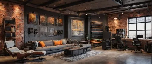 loft,lofts,the living room of a photographer,great room,contemporary decor,modern decor,apartment lounge,interior design,livingroom,living room,interior decor,penthouses,creative office,home interior,game room,luxury home interior,shared apartment,minotti,sitting room,an apartment,Illustration,Retro,Retro 19