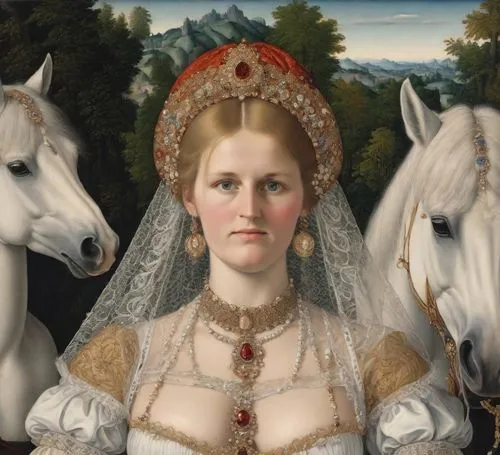 cranach,bronzino,quadriga,memling,salzgeber,a white horse,huyghe,perugino,portrait of christi,joan of arc,netherlandish,white horse,noblewoman,lysette,courtly,the prophet mary,the angel with the veronica veil,elenore,noblewomen,rosnazura