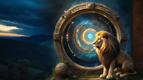 aslan,fantasy picture,aleu,kion,the lion king,mufasa,kovu,lion king,zira,lorien,cathala,rafiki,theloke,janja,portal,photomanipulation,thorgal,narnian,forest king lion,lion