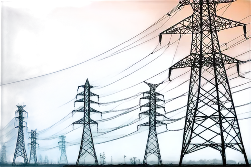 electricity pylons,transmission tower,electricity pylon,pylons,electrical grid,high voltage pylon,substations,power towers,electric tower,substation,powerlines,high-voltage power lines,powergrid,electricity,electrical energy,powerline,electricity generation,high voltage line,pylon,electrical wires,Conceptual Art,Fantasy,Fantasy 14