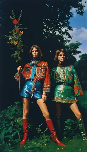 Explore the iconic fashion and rebellious counterculture of the 1960s, where freedom and self-expression reign.,queen-elizabeth-forest-park,folk costumes,1971,bach knights castle,adam and eve,secret g