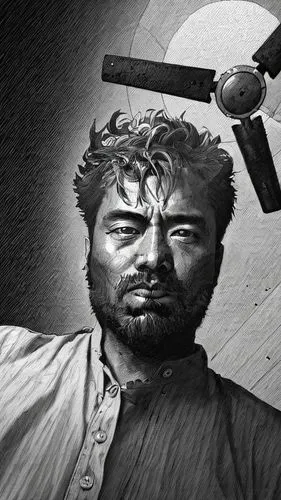 gaddi kutta,man holding gun and light,baloch,cinematographer,pakistani boy,kabir,film actor,bhajji,pakistan pkr,sajji,shehnai,charcoal drawing,jawaharlal,janar,digital photo,devikund,build by mirza golam pir,a carpenter,khoresh,che,Art sketch,Art sketch,Concept