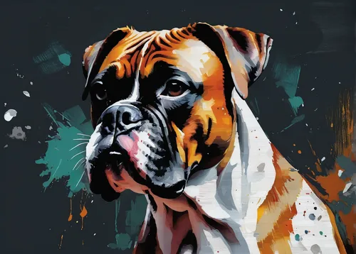 english mastiff,bullmastiff,american mastiff,mastiff,spanish mastiff,boerboel,dog illustration,great dane,korean mastiff,boxer,american bulldog,dogue de bordeaux,bloodhound,catahoula bulldog,renascence bulldogge,dog drawing,perro de presa canario,bulldog,bandog,bruno jura hound,Conceptual Art,Oil color,Oil Color 01