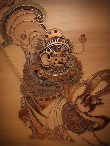 steampunk gears,wood carving,wood art,carved wood,coffee art,kinetic art,wood board,tea art,patterned wood decoration,embossed rosewood,steampunk,luthier,fractals art,ornamental wood,wood stain,coffee