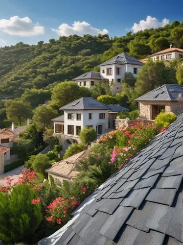 roof landscape,roof tiles,house roofs,tiled roof,peloponnese,provencal,gjirokastra,bougainvilleans,gjirokaster,roofs,kravice,hercegovina,fresnaye,stolac,ehden,mountain village,rooflines,roof domes,hillside,metsovo,Photography,Documentary Photography,Documentary Photography 10