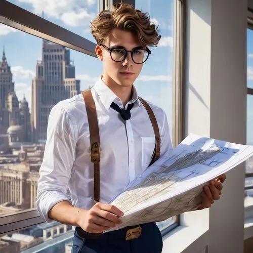 nerdy,newsboy,real estate agent,librarian,nerd,oscorp,skydeck,constructorul,city ​​portrait,architect,scholar,young model istanbul,difc,scamander,roofer,above the city,cartographer,geek,reading glasses,geeky,Conceptual Art,Fantasy,Fantasy 25