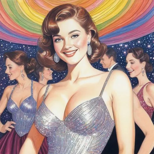 burlesques,marilyns,rockette,retro pin up girls,desilu,ann margarett-hollywood,hayworth,retro women,whitmore,emshwiller,pin-up girls,ballgowns,ziegfield,vintage illustration,burlesque,pin ups,ziegfeld,pin up girls,dreamgirls,retro pin up girl,Illustration,Black and White,Black and White 26