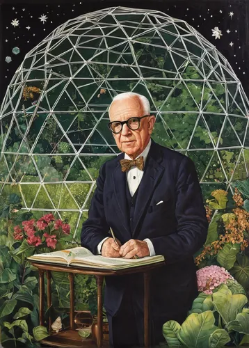 Happy 122nd Birthday to Buckminster Fuller, the Creator of the Geodesic Dome,erich honecker,greenhouse cover,flower dome,terrarium,greenhouse,bee-dome,austin cambridge,palm house,karl,the palm house,e