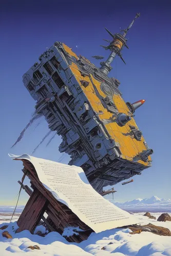 snow slope,snow scene,delta-wing,starship,carrack,airships,snow plow,air ship,lunar prospector,snow roof,semi-submersible,snowmobile,space ships,futuristic landscape,snowplow,snow destroys the payment pocket,spacecraft,air transport,snow landscape,sci fiction illustration,Conceptual Art,Sci-Fi,Sci-Fi 21