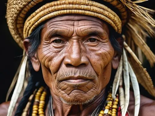 tribal chief,nomadic people,papuan,pachamama,peruvian women,indian headdress,shamanism,native american,old woman,asian conical hat,afar tribe,shaman,aborigine,headdress,american indian,tibetan,ancient people,tribal,elder,incas,Photography,General,Realistic