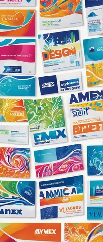 Design a dynamic Amex logo with bold typography and energetic visuals.,brochures,printing inks,patterned labels,offset printing,advertising banners,inkjet printing,commercial packaging,silk labels,rac