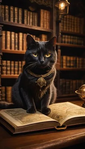 scholar,librarian,napoleon cat,vintage cat,book antique,cat sparrow,attorney,barrister,author,bookworm,book einmerker,cat image,magistrate,old books,magic book,reader,cat european,read a book,professor,reading owl,Illustration,Realistic Fantasy,Realistic Fantasy 18