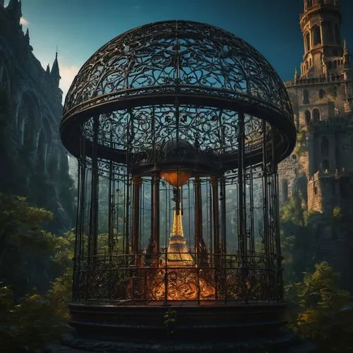 labyrinthian,illuminated lantern,wishing well,bird cage,magorium,sanctum,theed,mausoleum ruins,orchestrion,arbor,calydonian,hanging lantern,cupola,arcadia,mausolea,hall of the fallen,gazebo,oriental lantern,the throne,octavarium,Photography,General,Fantasy