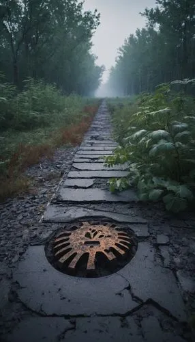 tire track,the mystical path,the path,road forgotten,road to nowhere,wooden path,manhole,forest path,road of the impossible,pathway,storm drain,roads,wooden track,tire tracks,the road,path,the way of nature,fork in the road,old tracks,trail,Art,Classical Oil Painting,Classical Oil Painting 30