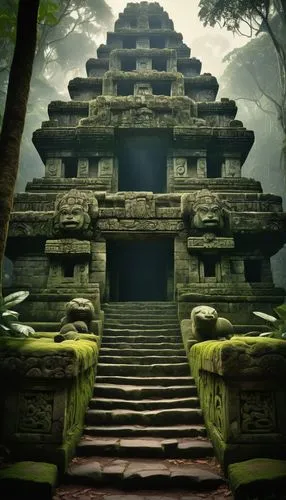 stone pagoda,gopura,yavin,tempel,temple,abhayagiri,vimana,temples,mrauk,ubud,chedi,tikal,panhala,kannon,rathas,buddhist temple,candi rara jonggrang,asian architecture,visalakshi,beomeosa temple,Illustration,Realistic Fantasy,Realistic Fantasy 16