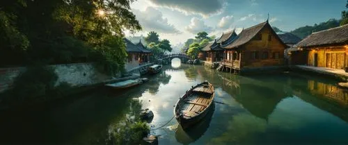 giverny,wuzhen,annecy,canals,dvornik,spreewald,baselice,borghetto,grand canal,suzhou,tongli,idyllic,portogruaro,canterbury,srinagar,colmar,ljubljana,bruges,seine,canale