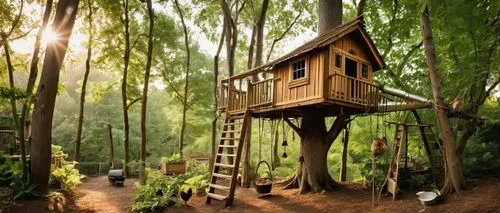 tree house hotel,tree house,treehouse,house in the forest,small cabin,children's playhouse,timber house,stilt house,wood doghouse,eco hotel,forest workplace,eco-construction,hanging houses,fairy house,wooden house,cube house,miniature house,small house,climbing garden,bird house,Illustration,American Style,American Style 10