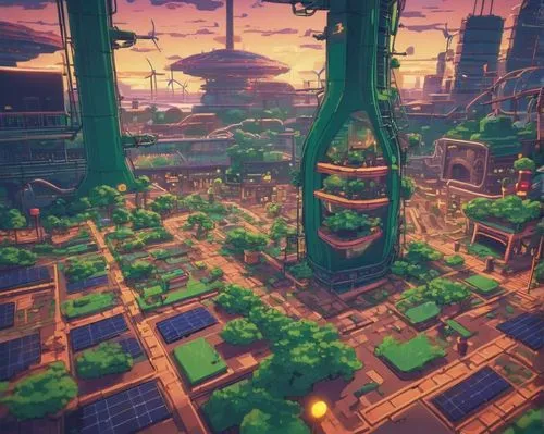 ecotopia,wildstar,refinery,skylands,oddworld,microdistrict,cybertown,aurora village,shipyards,skyscraper town,skyreach,terraformed,ancient city,copperopolis,megapolis,fantasy city,terraforming,floating islands,industrial area,heartlands,Unique,Pixel,Pixel 04