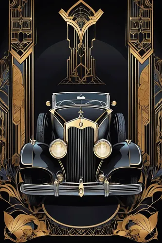 In a dark and mysterious setting, tell a tale of a haunted American classic motor that brings misfortune to anyone who possesses it.,bugatti royale,rolls royce 1926,packard patrician,cadillac de ville