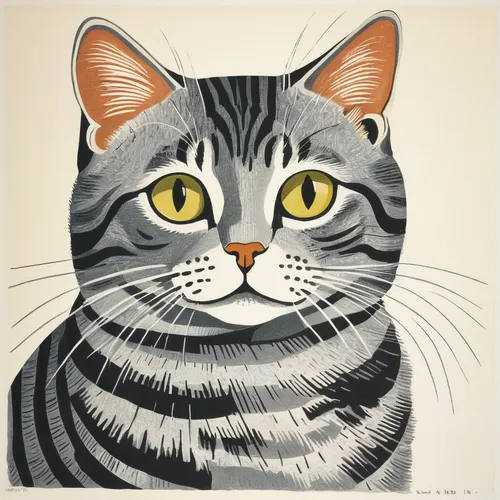 american shorthair,cat vector,cat portrait,silver tabby,drawing cat,tabby cat,pet portrait,cat line art,cat drawings,domestic short-haired cat,egyptian mau,watercolor cat,animal portrait,whiskered,toyger,cartoon cat,american bobtail,american wirehair,cool woodblock images,american curl,Art,Artistic Painting,Artistic Painting 50