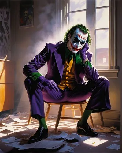 joker,wason,arkham,jokers,mistah,riddler,villified,villainous,bizarros,villian,wb,ledger,monoxide,creepy clown,poker,it,uncollected,the magician,battaini,gotham,Conceptual Art,Daily,Daily 16