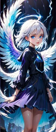 sakuya,dark angel,egretta,ahlert,piko,black angel,Anime,Anime,Cartoon