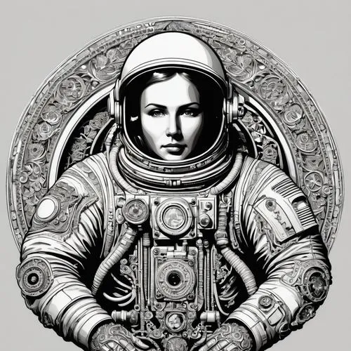 gagarin,cosmonaut,astronaut,yuri gagarin,spacesuit,cosmonauts,astronautic,spacesuits,astronautics,vostok,taikonaut,space suit,tereshkova,aquanaut,astronaut helmet,astronaut suit,leonov,spaceman,astronautical,roscosmos,Illustration,Black and White,Black and White 03