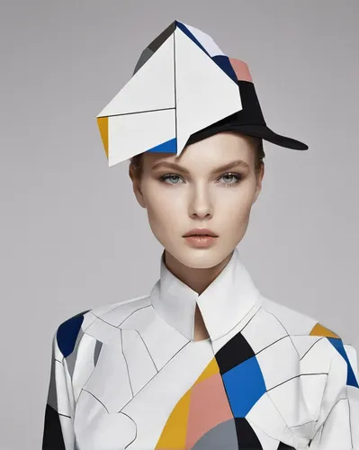 harlequin,mondrian,fashion illustration,geometric style,asymmetric cut,fashion vector,fashion design,delta sailor,stylograph,pointed hat,geometric,suit of the snow maiden,beret,the hat-female,tilda,stewardess,asian conical hat,cloche hat,conical hat,paper patterns,Art,Artistic Painting,Artistic Painting 45