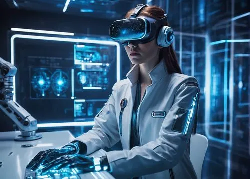 technologist,wetware,women in technology,neurotechnology,roboticist,virtual reality headset,arktika,augmentations,brainlab,futurists,electrophysiologist,technological,airesearch,cyberdyne,female doctor,medical technology,cybernetics,cyber glasses,vr headset,transhumanism,Conceptual Art,Sci-Fi,Sci-Fi 30