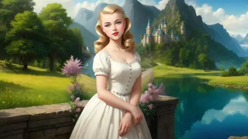 fantasy picture,eilonwy,fairy tale character,margaery,dorthy,galadriel,cinderella,princess anna,white rose snow queen,margairaz,fairy tale,ellinor,gwtw,peignoir,frigga,amalthea,world digital painting,jessamine,rapunzel,fantasy art