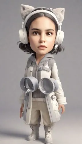 bjork,3d figure,pubg mascot,3d model,inuit,aibo,Digital Art,3D