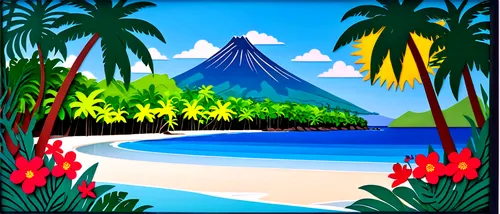 tropicale,tropical island,polynesia,krafla volcano,tahiti,moorea,tropical beach,arenal volcano,krakatoa,pitons,an island far away landscape,rabaul,beach landscape,pohnpei,waipio,krakatau,french polynesia,tropicalia,caribbean beach,south pacific,Unique,Paper Cuts,Paper Cuts 10