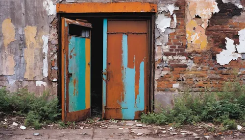 rusty door,old door,doors,wooden door,steel door,door,rust-orange,home door,hinged doors,iron door,luxury decay,dilapidated,disused,doorway,open door,the door,dilapidated building,creepy doorway,door-container,derelict,Art,Artistic Painting,Artistic Painting 23