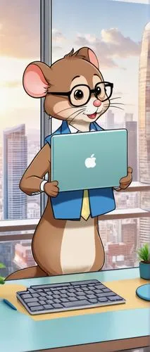 Software architect, male, 35yo, bespectacled, short brown hair, formal wear, holding a tablet, designing, standing, office, modern interior, glass wall, cityscape outside, natural light, panoramic vie