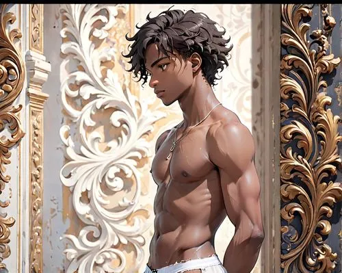 milk chocolate,male elf,male character,african american male,adonis,dark chocolate,chocolate cream,brown chocolate,corvin,male model,ice chocolate,male ballet dancer,perseus,lance,male poses for drawing,moorish,black male,african boy,prince,daemon,Anime,Anime,General