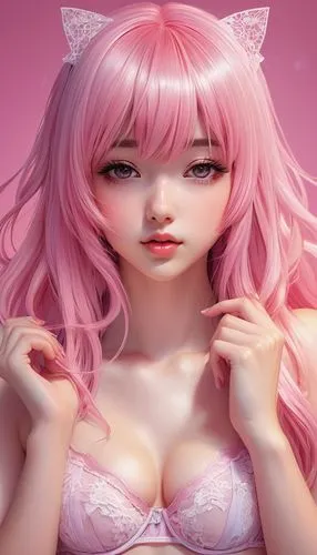 realdoll,pink cat,female doll,pink background,barbie,anime 3d,pink beauty,doll's facial features,doll cat,3d figure,heart pink,kotobukiya,rose quartz,doll figure,anime girl,3d model,luka,cosmetic,doll paola reina,artist doll,Photography,Documentary Photography,Documentary Photography 09