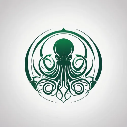 Logo for Promeai on the theme of Cthulhu on a white background, with text "promeai",octopus vector graphic,cephalopod,octopus,anahata,umiuchiwa,cephalopods,lotus png,automotive decal,silver octopus,ac