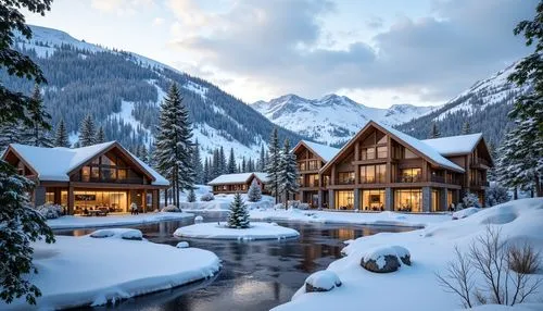 snowy landscape,christmas landscape,winter village,snow landscape,winter house,winter landscape,winter wonderland,the cabin in the mountains,house in mountains,house in the mountains,alpine village,emerald lake,mountain huts,chalet,winter background,log cabin,snowy mountains,winter lake,beautiful home,santa's village