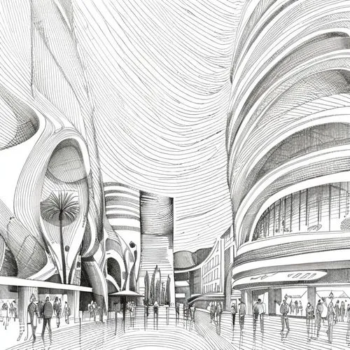 arcology,futuristic architecture,unbuilt,futuristic landscape,sky space concept,futuristic art museum,Design Sketch,Design Sketch,Fine Line Art