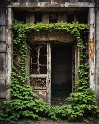 abandoned place,abandoned building,dereliction,lost place,dilapidated building,derelict,abandoned places,lostplace,luxury decay,lost places,dilapidated,overgrowth,disused,dilapidation,abandonments,abandoned house,old windows,creepy doorway,decay,abandoned,Illustration,Retro,Retro 24