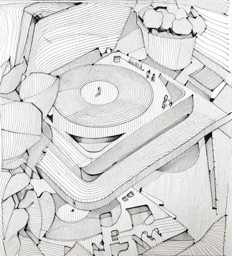 Black and white,musical paper,paper art,cd cover,line drawing,mechanical puzzle,music paper,musical dome,pen drawing,music record,vector spiral notebook,sheet of music,baseball drawing,mono line art,l